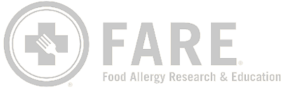 FARE logo for food allergy research and education.
