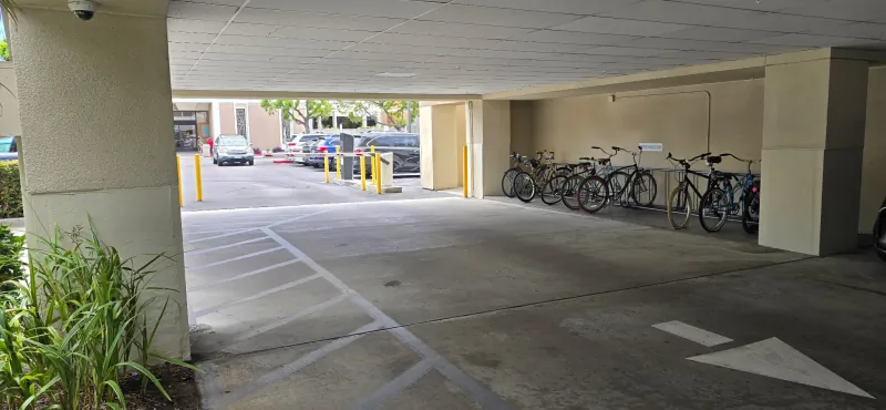 Covered parking access near the Modena Health Coronado office.