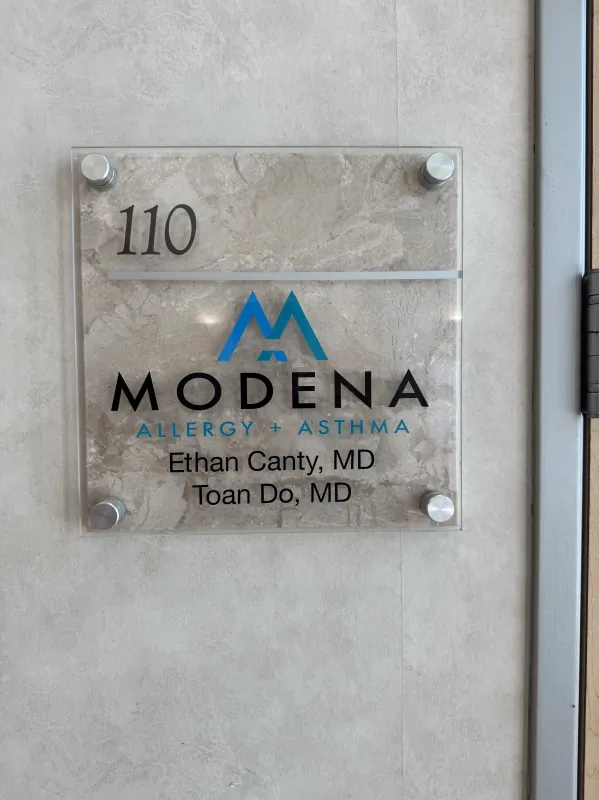 Modena Health Eastlake suite sign for Suite 110.