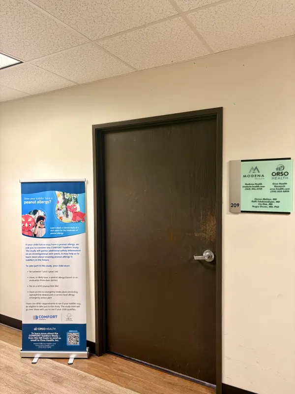 Entrance to the Modena Health Long Beach office in Suite 209.
