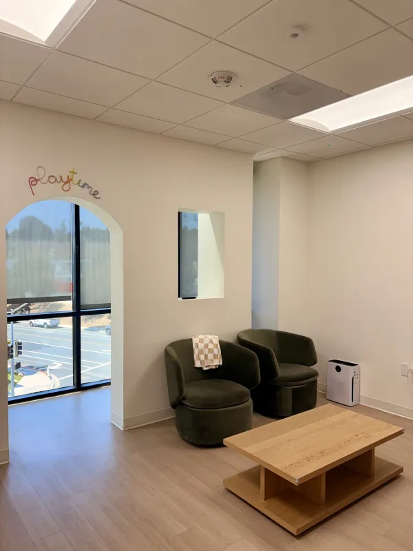 Waiting room at the Modena Health Solana Beach office.