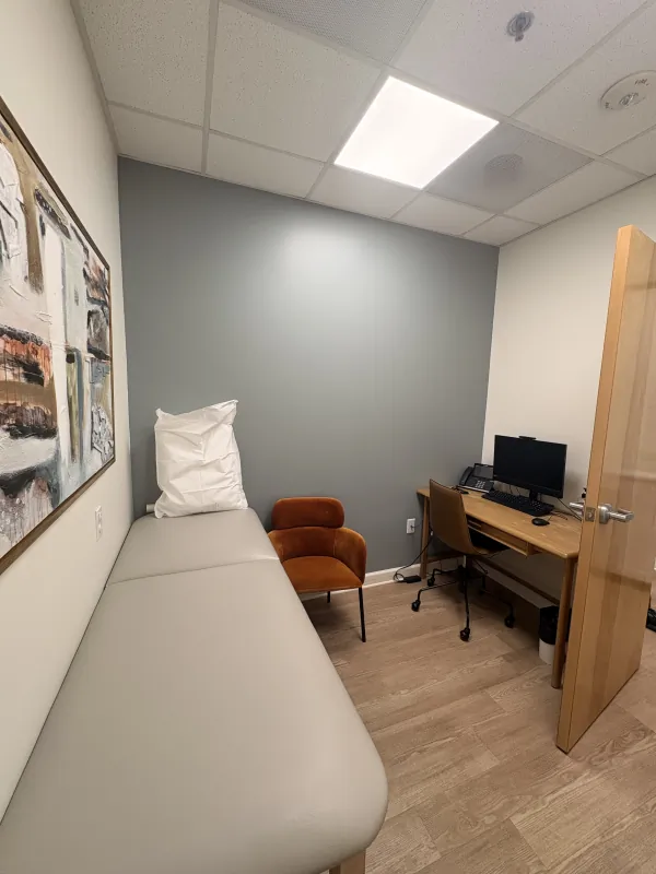 Exam room inside the Modena Health Torrance office.