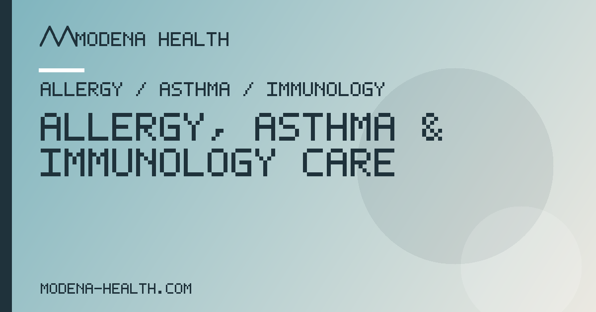 Modena Allergy + Asthma - Sorrento Valley